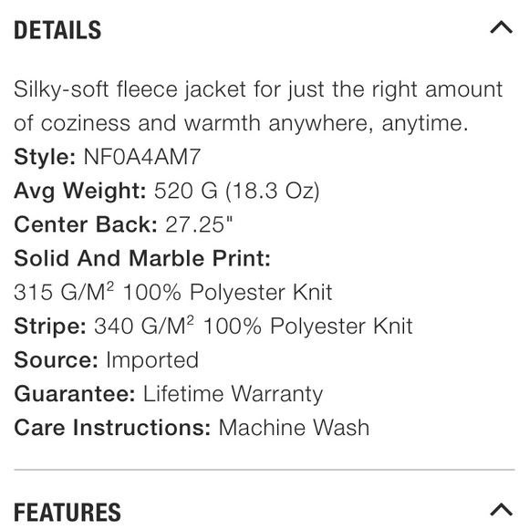 NORTH FACE Zip-up. - Picture 13 of 14